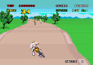 Enduro Racer (bootleg set 2) screen shot game playing